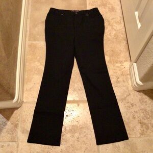 GLORIA VANDERBILT BLACK BOOTCUT JEANS